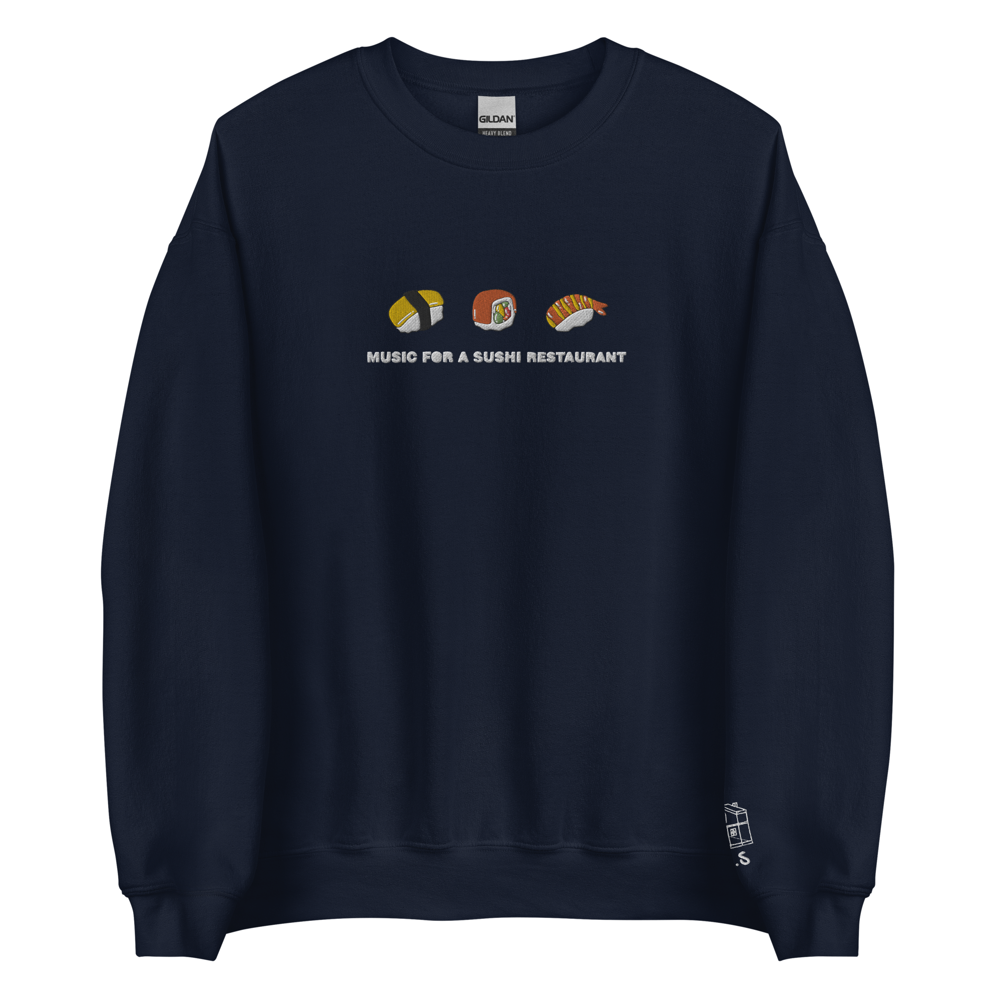 Music For A Sushi Restaurant - Embroidered Crew neck