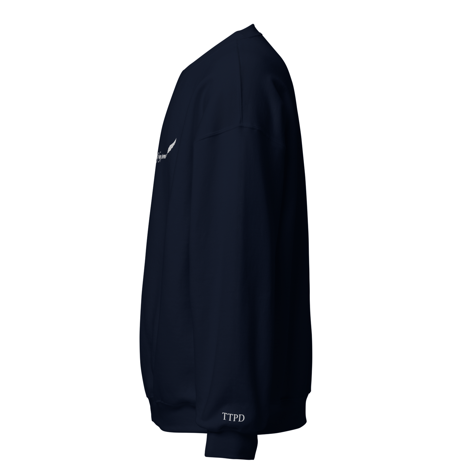 Swirled you into all of my poems - Embroidered Crew Neck