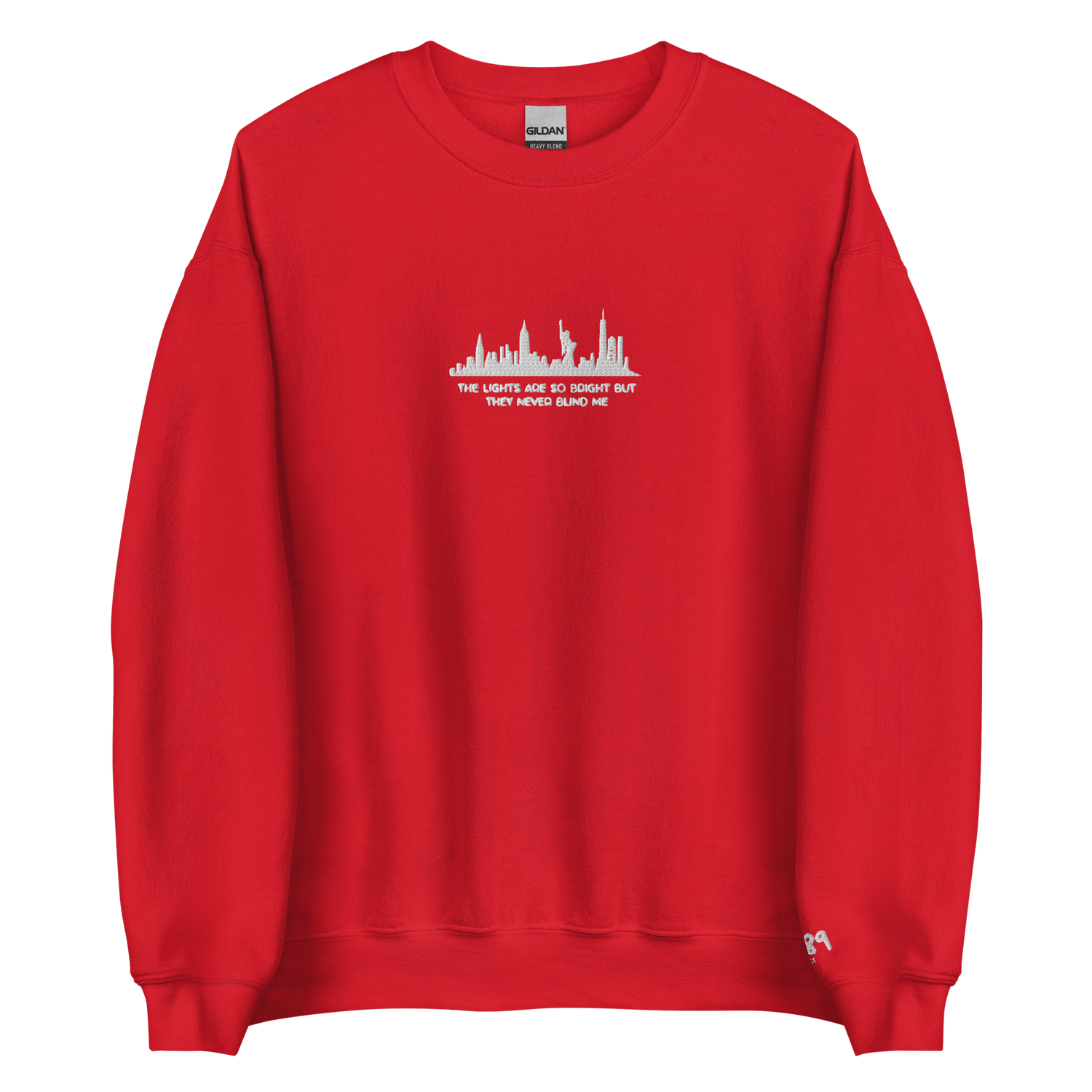 The Lights Are So Bright (Welcome To New York) - Embroidered Crew Neck