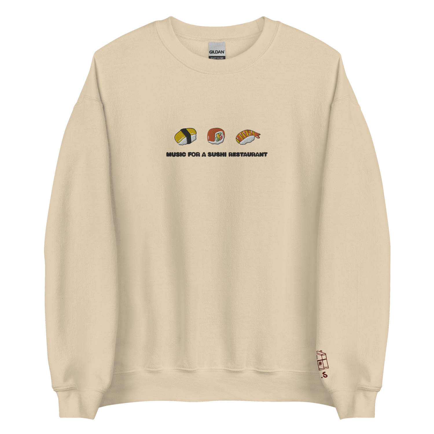 Music For A Sushi Restaurant - Embroidered Crew Neck