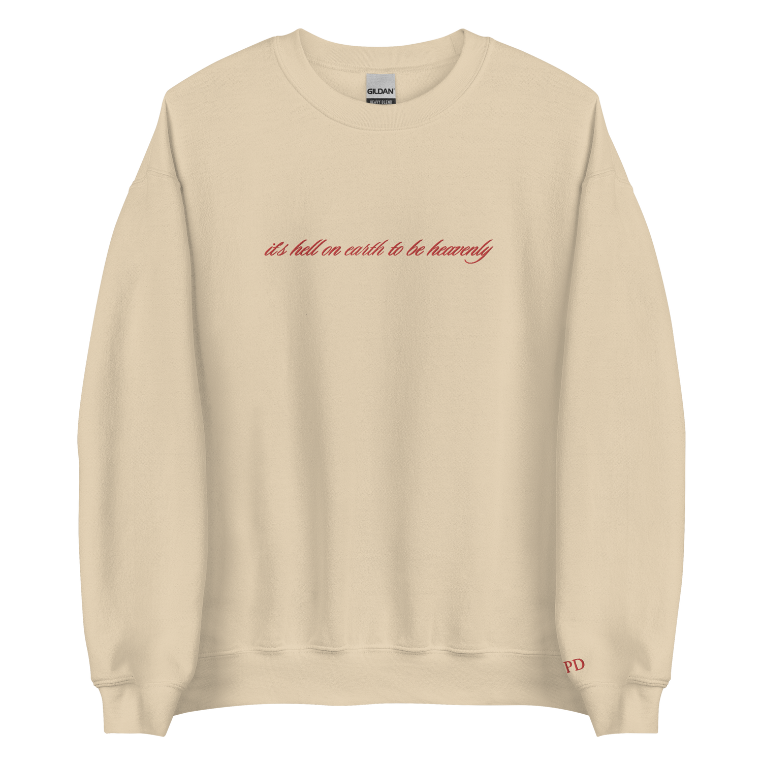 It’s hell to be heavenly - Embroidered Crew Neck