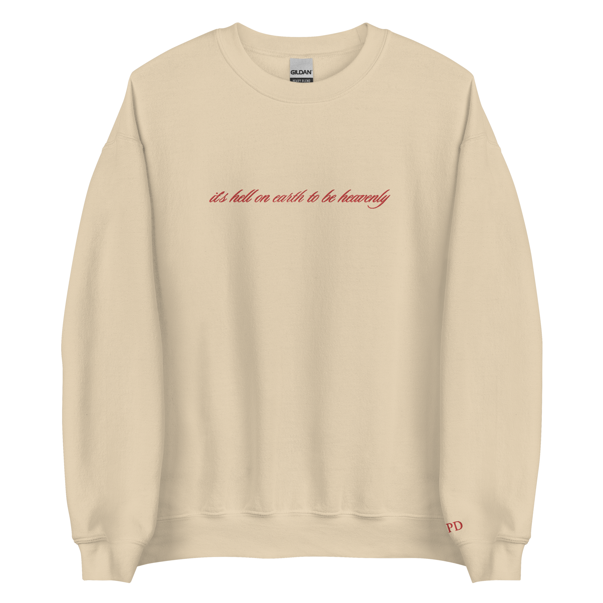 It’s hell to be heavenly - Embroidered Crew Neck