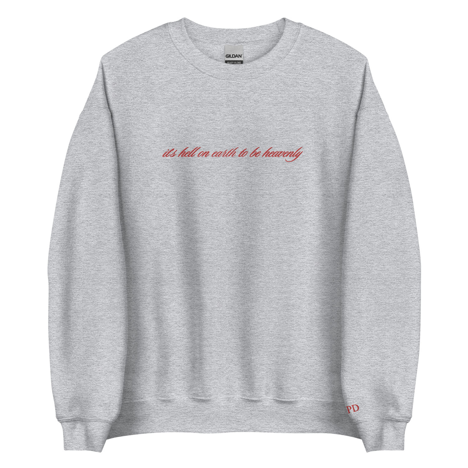 It’s hell to be heavenly - Embroidered Crew Neck