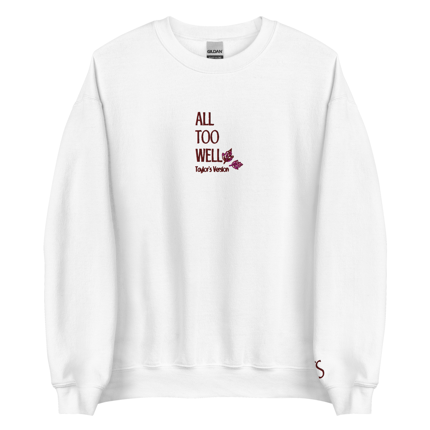 All Too Well - Red Thread Embroidery Crew Neck