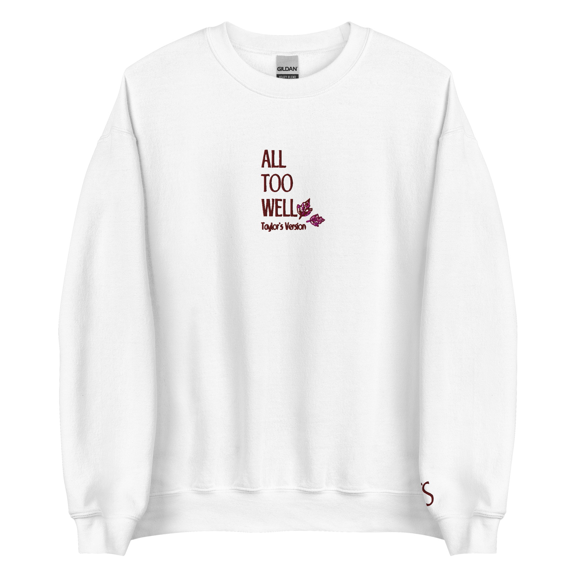 All Too Well - Red Thread Embroidery Crew Neck