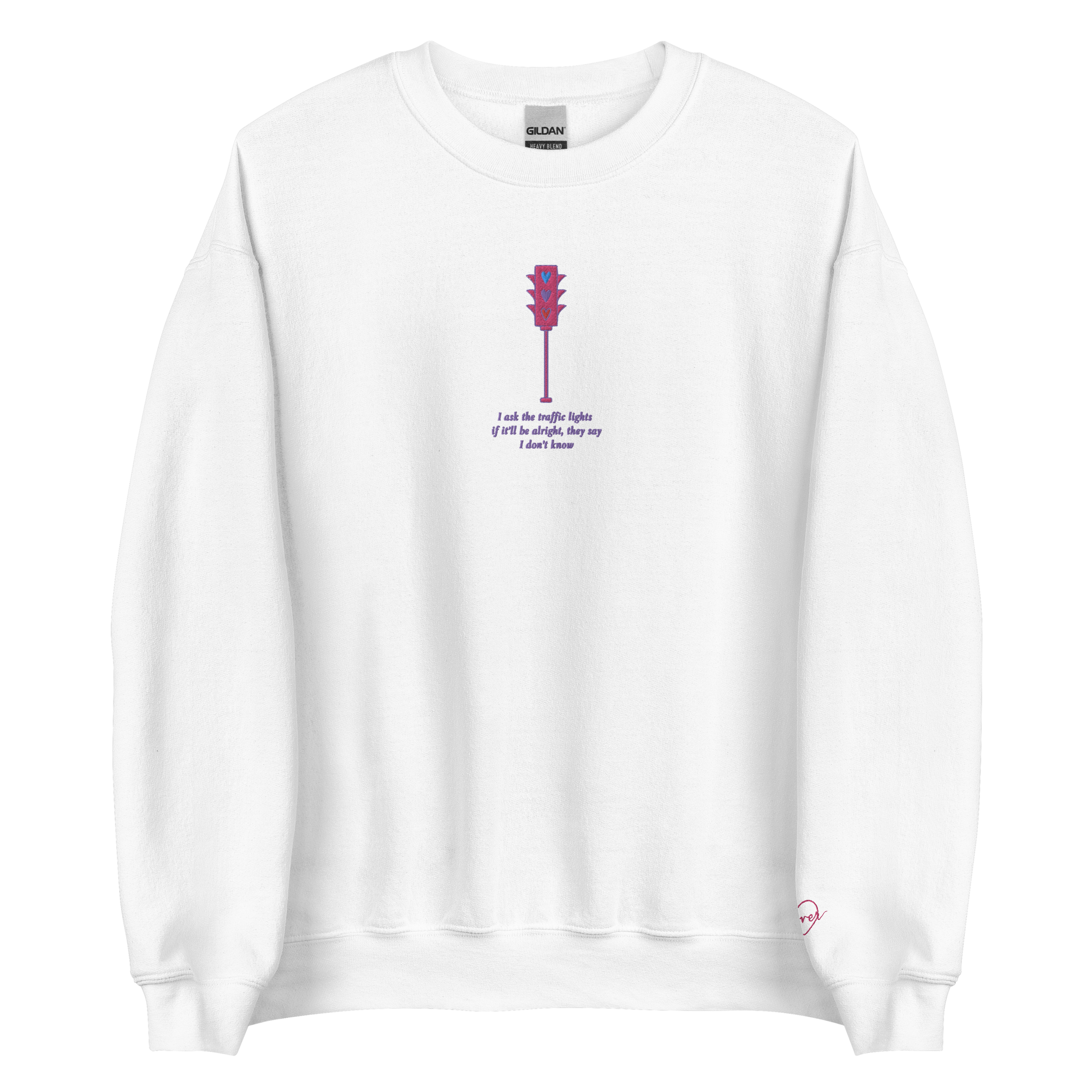 Traffic Lights - Embroidered Crew Neck