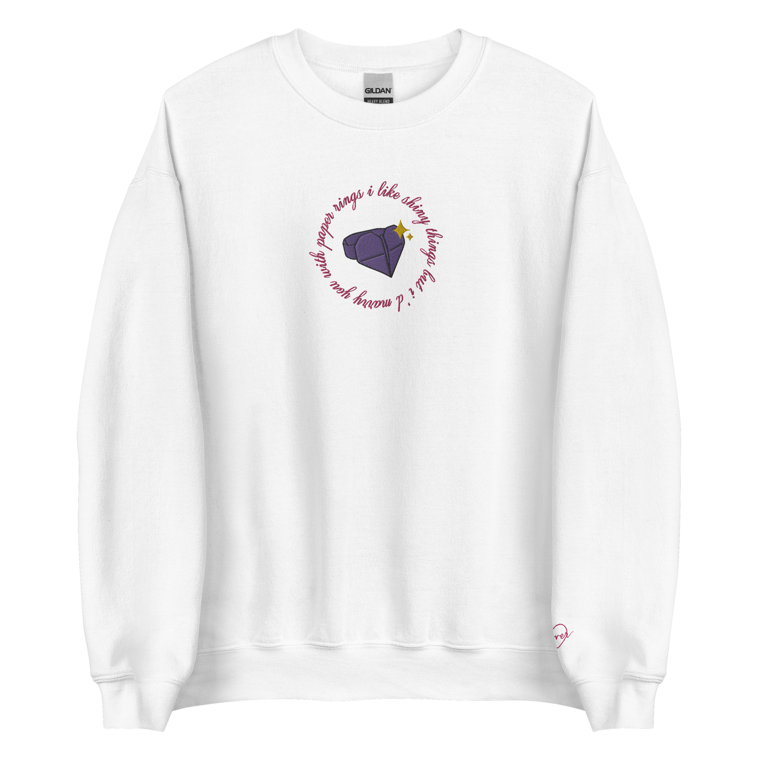 Paper Rings - Embroidered Crew Neck