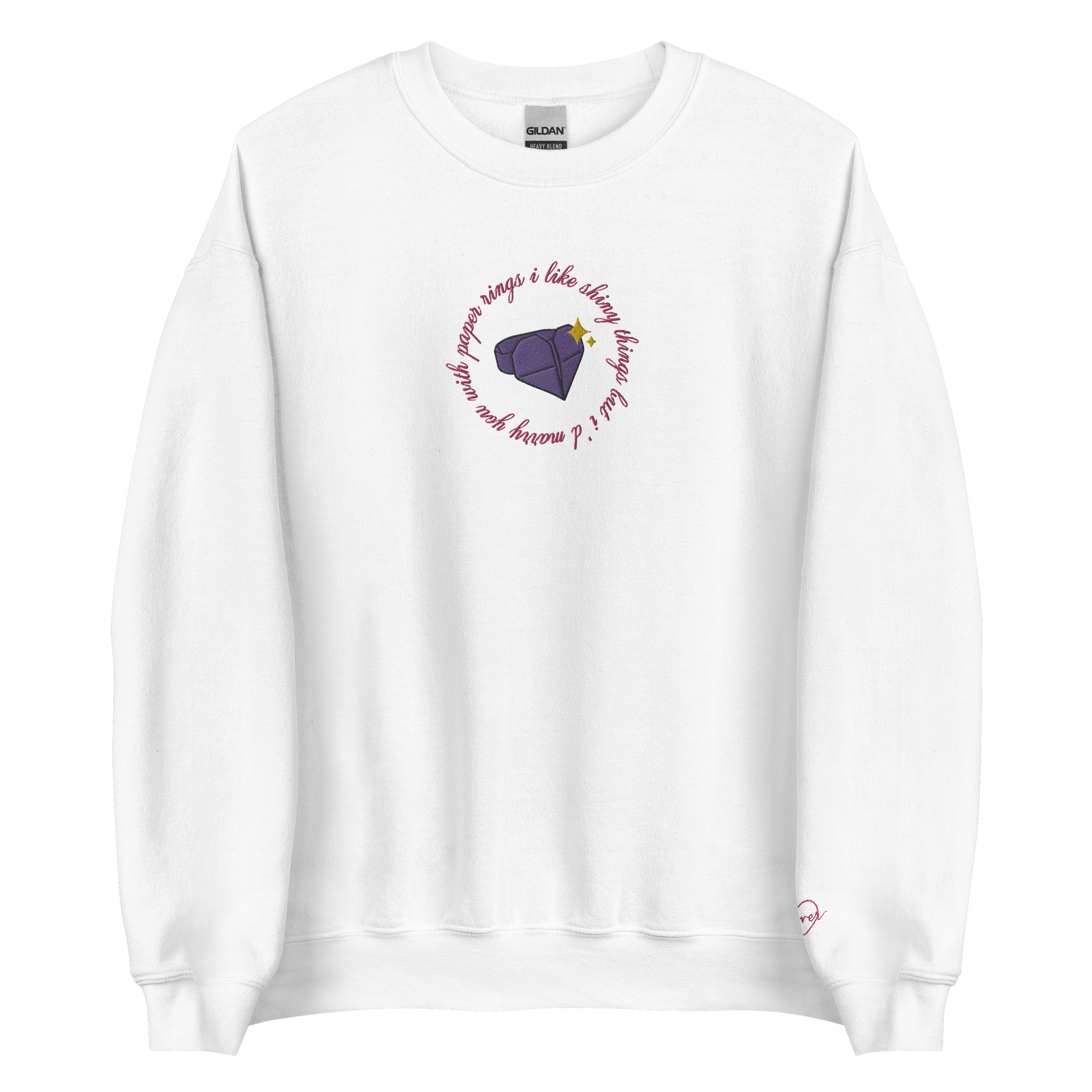 Paper Rings - Embroidered Crew Neck
