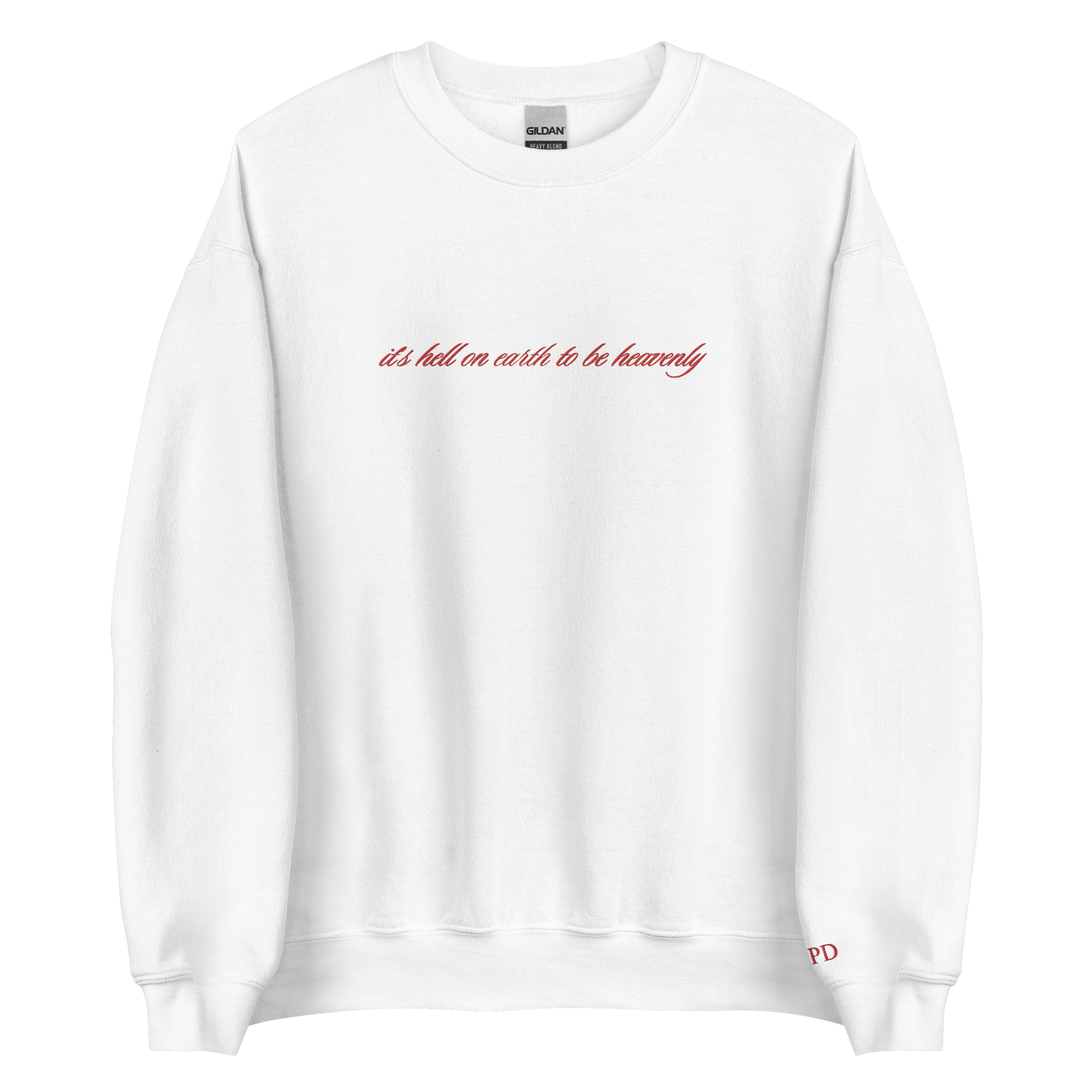 It’s hell to be heavenly - Embroidered Crew Neck