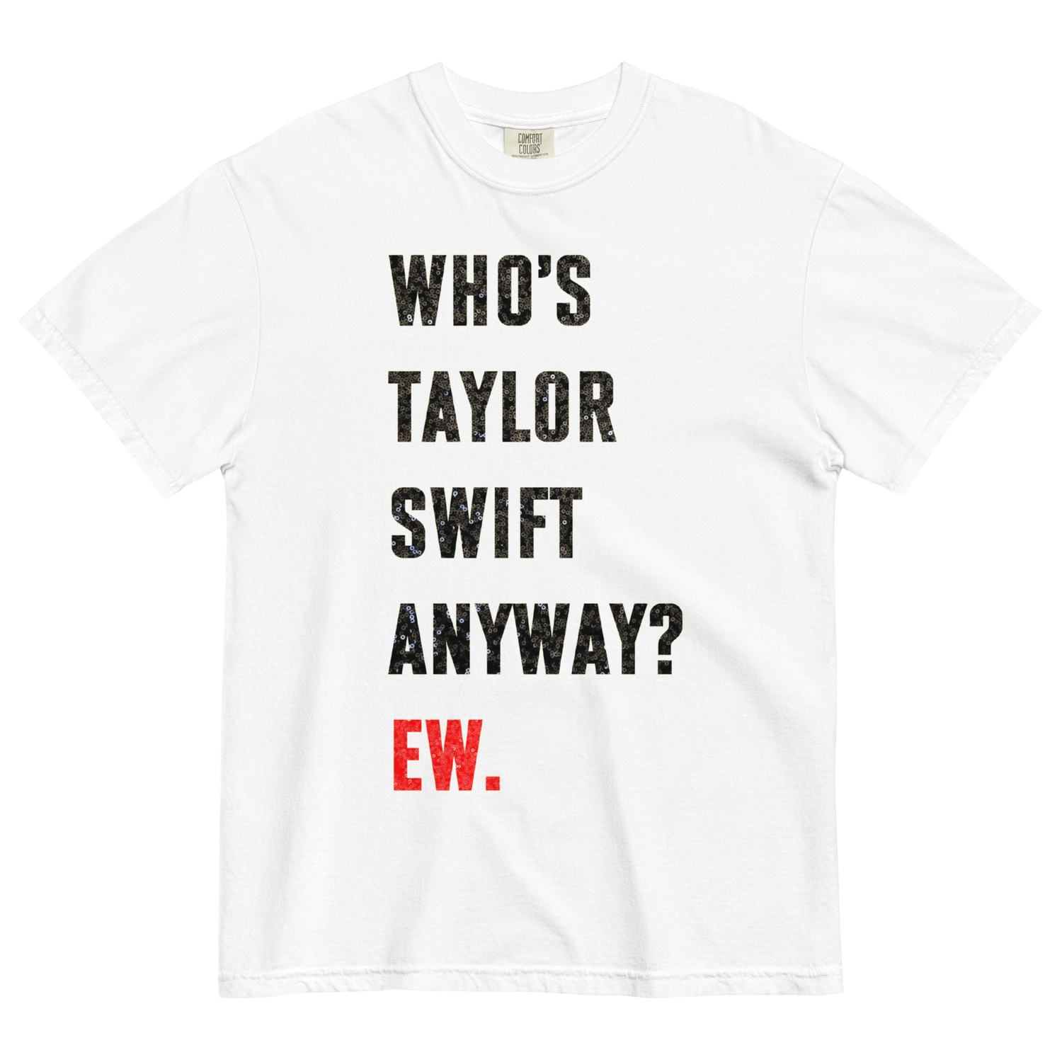 Ew 22 Tee - Printed Faux Sequins