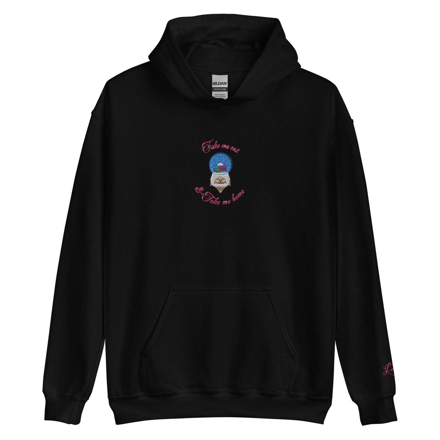 Lover Snow Globe - Embroidered Hoodie