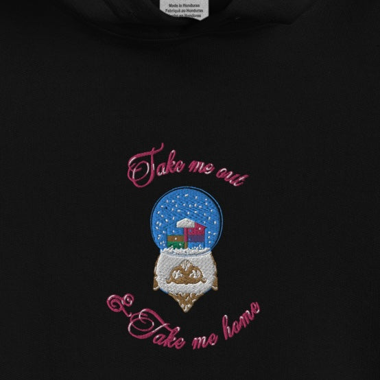 Lover Snow Globe - Embroidered Hoodie