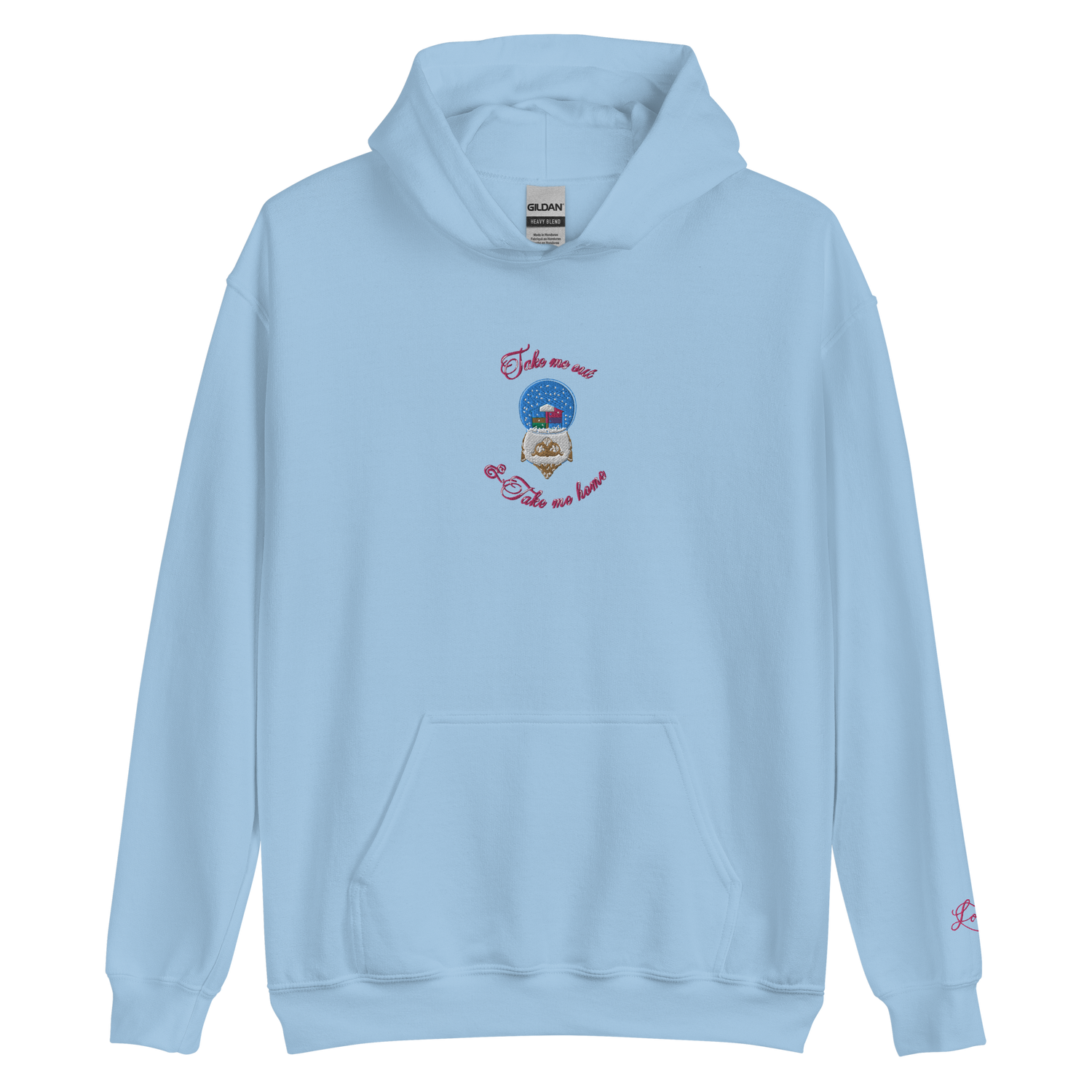 Lover Snow Globe - Embroidered Hoodie