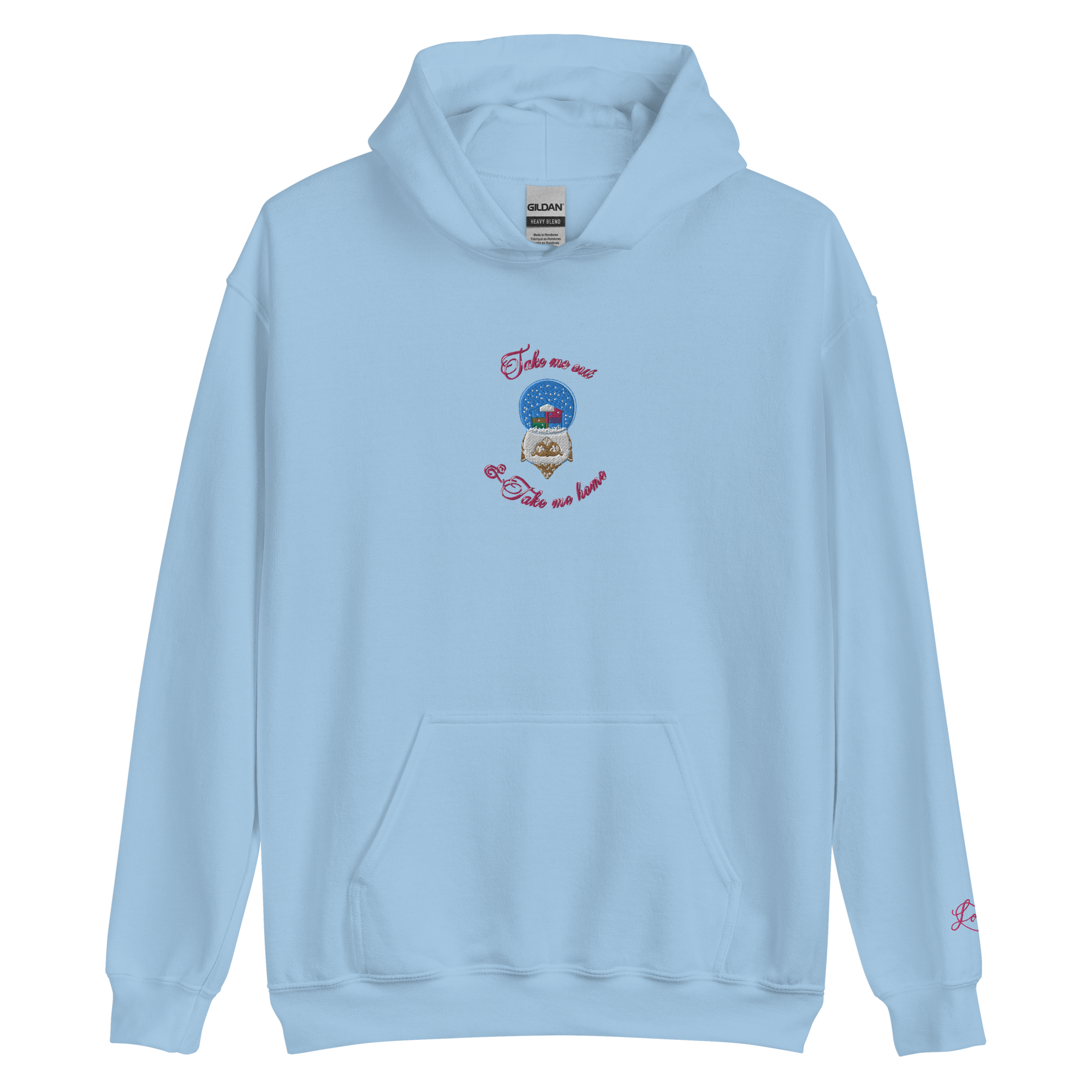 Lover Snow Globe - Embroidered Hoodie