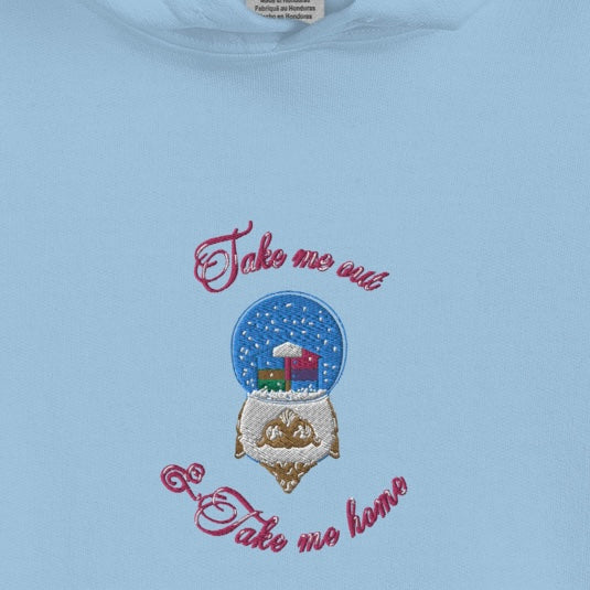 Lover Snow Globe - Embroidered Hoodie