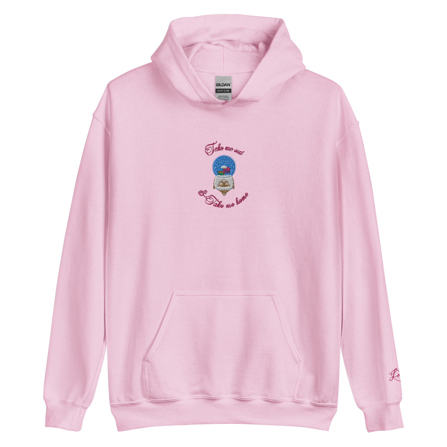 Lover Snow Globe - Embroidered Hoodie