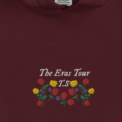 Surprise Songs Flowers - Embroidered Hoodie