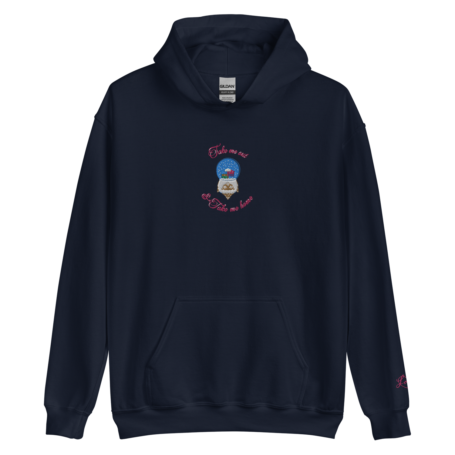 Lover Snow Globe - Embroidered Hoodie