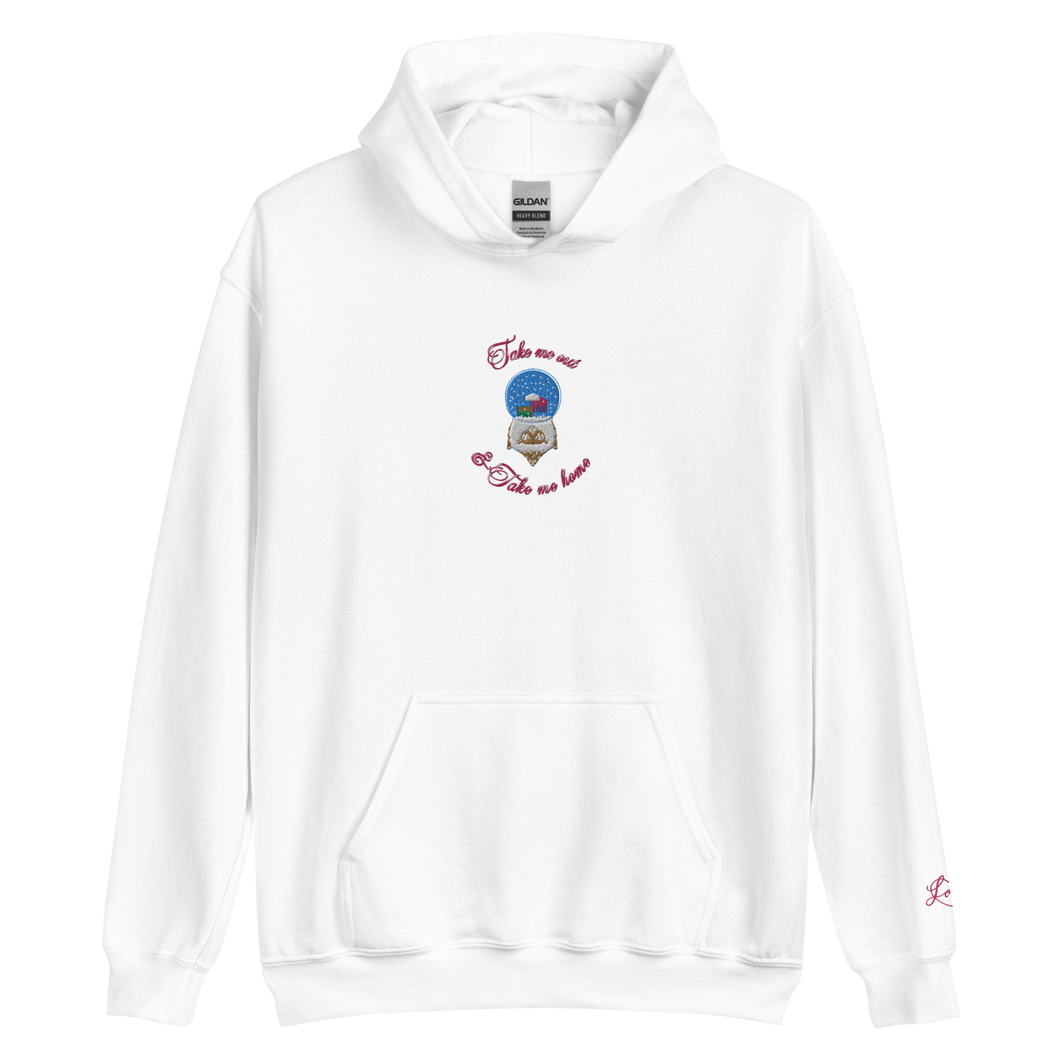 Lover Snow Globe - Embroidered Hoodie