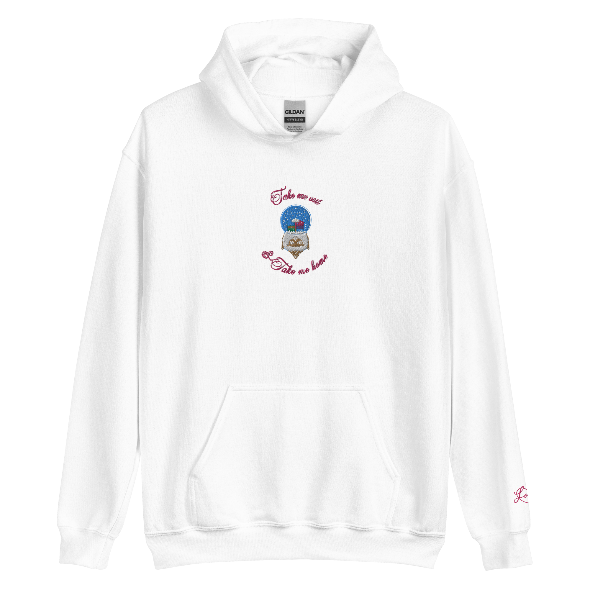 Lover Snow Globe - Embroidered Hoodie
