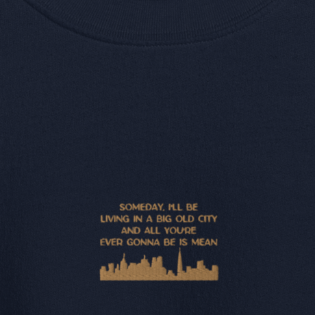 Mean - Gold Thread Embroidery Crew Neck