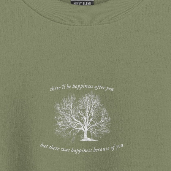 happiness - Embroidered Crew Neck