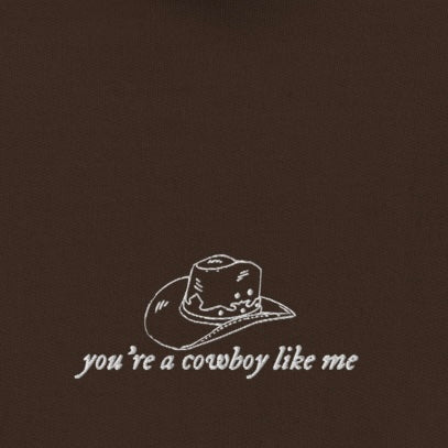 cowboy like me - Embroidered Hoodie