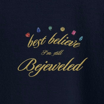 Bejeweled - Embroidered Crew Neck