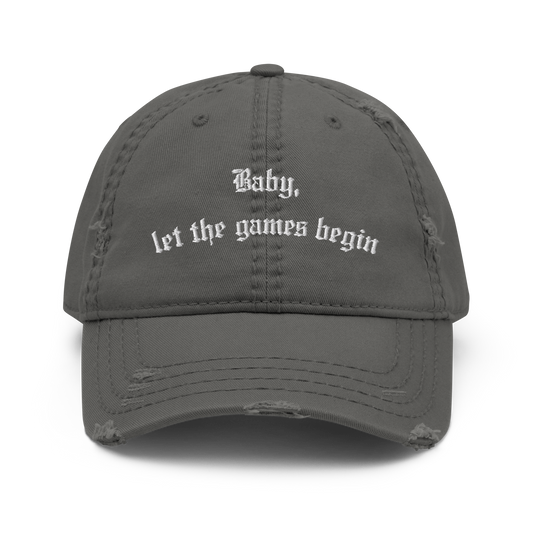 Baby, let the games begin - Embroidered Dad Cap