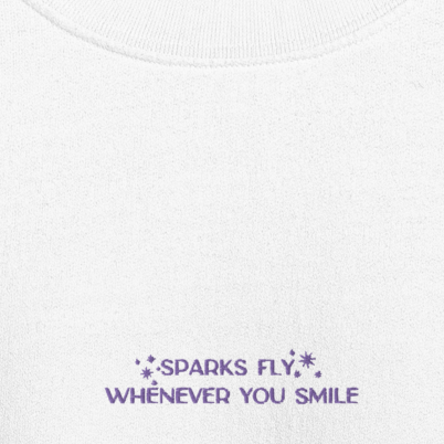 Sparks Fly - Embroidered Crew Neck