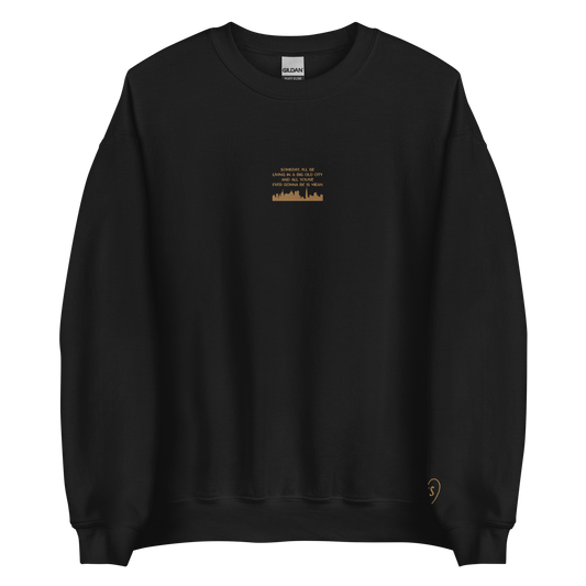 Mean - Gold Thread Embroidery Crew Neck