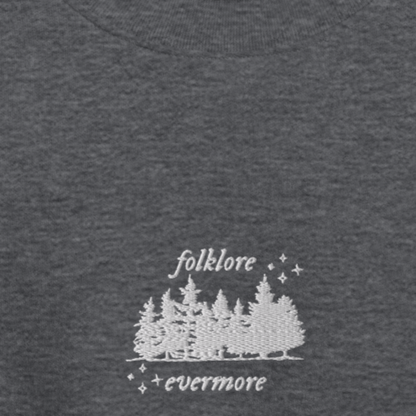 folklore/evermore era - Embroidered Crew Neck