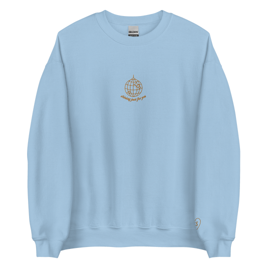 Shining Just for You - Gold Thread Embroidery Crew Neck