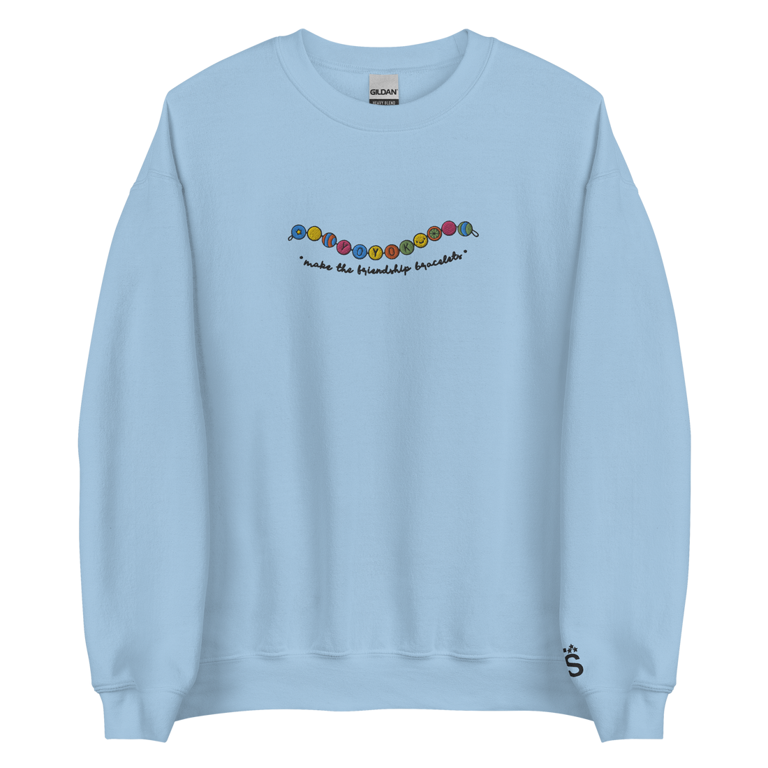 Friendship Bracelets - Embroidered Crew Neck