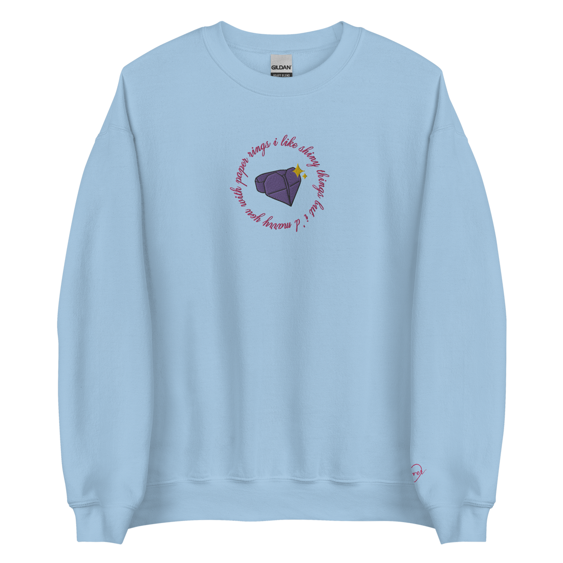 Paper Rings - Embroidered Crew Neck