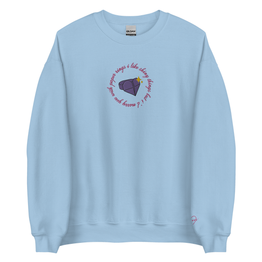 Paper Rings - Embroidered Crew Neck