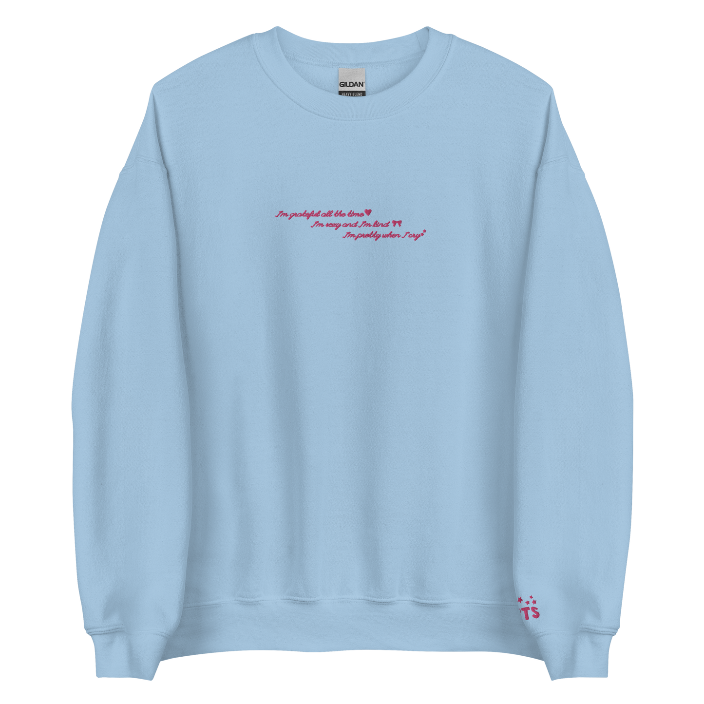 grateful all the time - Embroidered Crew Neck