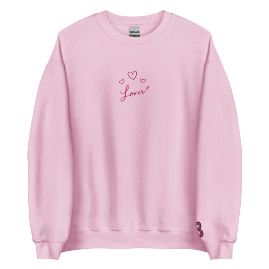 Lover Hearts - Embroidered Crew Neck