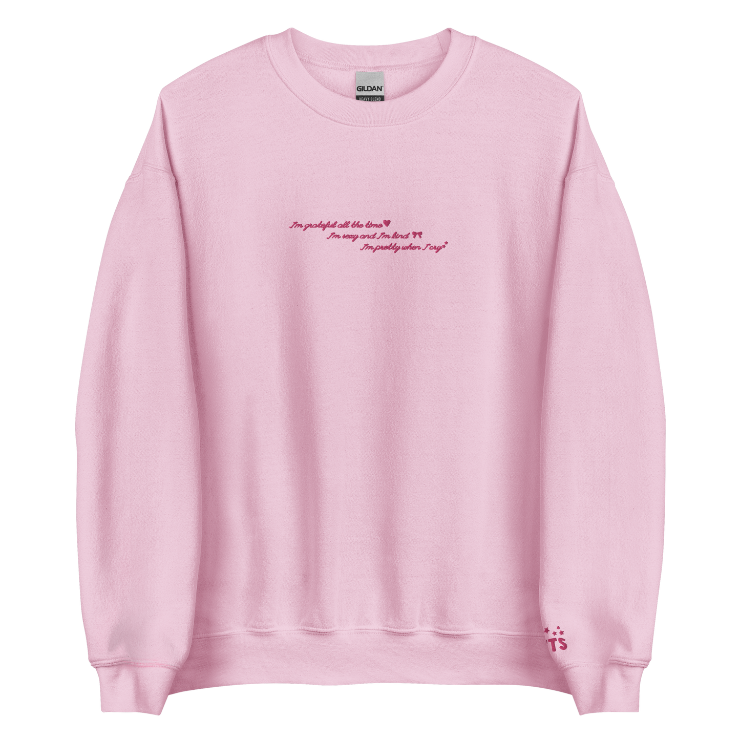 grateful all the time - Embroidered Crew Neck