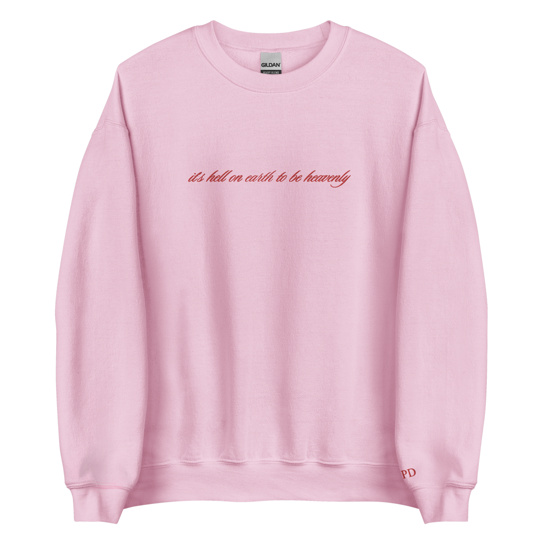 It’s hell to be heavenly - Embroidered Crew Neck