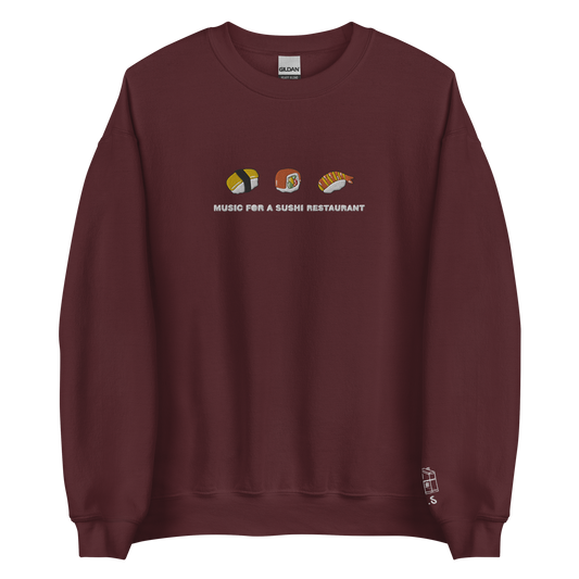 Music For A Sushi Restaurant - Embroidered Crew neck