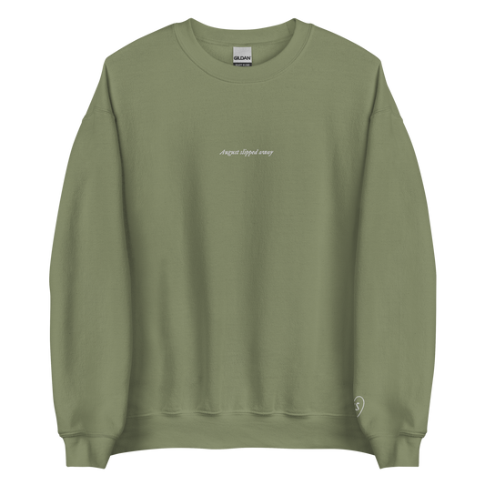 August slipped away - Embroidered Crew Neck