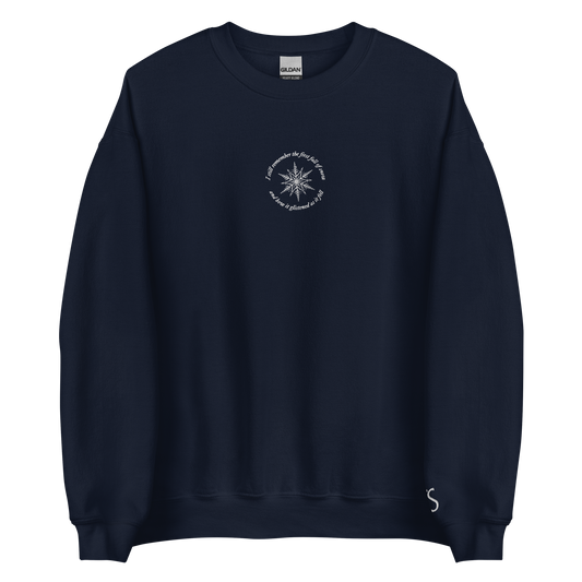 The First Fall Of Snow - Embroidered Crew Neck