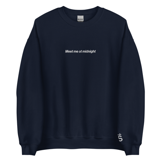 Meet Me at Midnight - Embroidered Crew Neck
