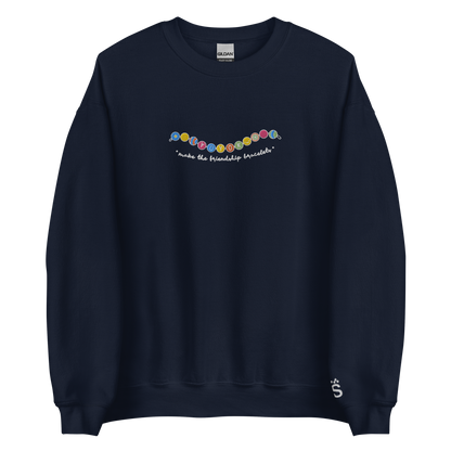 Friendship Bracelets - Embroidered Crew Neck