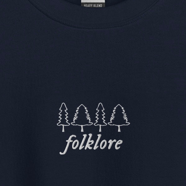 folklore era - Embroidered Crew Neck
