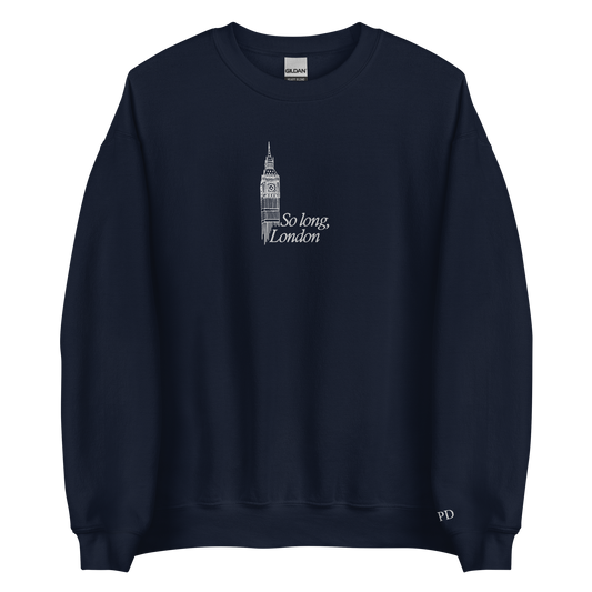 So Long, London - Embroidered Crew Neck