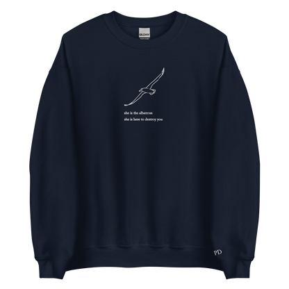 The Albatross - Embroidered Crew Neck