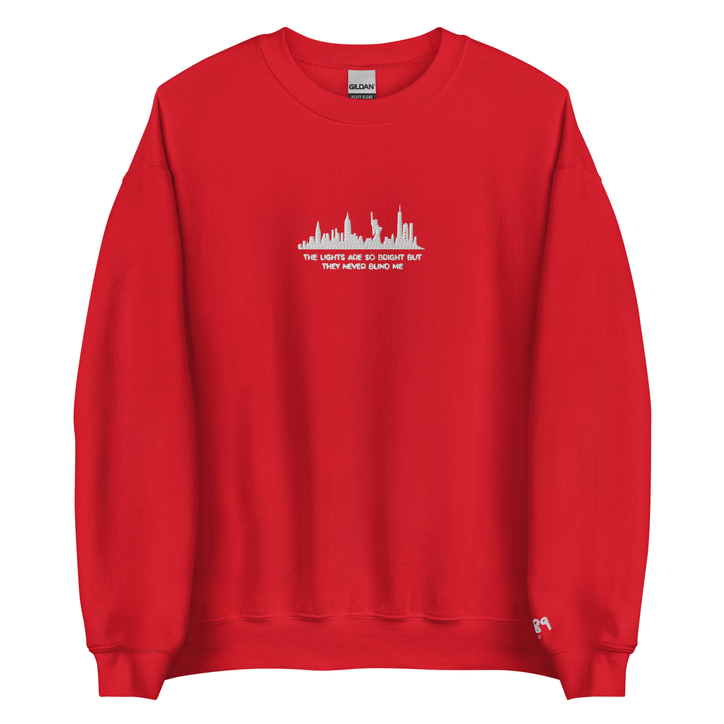 The Lights Are So Bright (Welcome To New York) - Embroidered Crew Neck