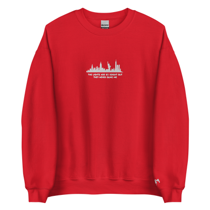 The Lights Are So Bright (Welcome To New York) - Embroidered Crew Neck